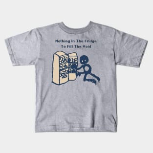 Nothing In The Fridge To Fill The Void - 1Bit Pixelart Kids T-Shirt